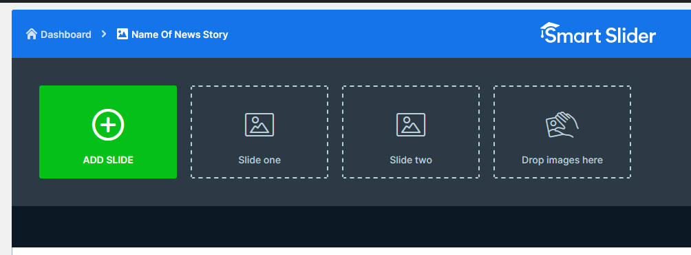 Smart Slider buttons with Add slide
