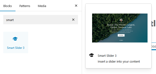 Smart slider block